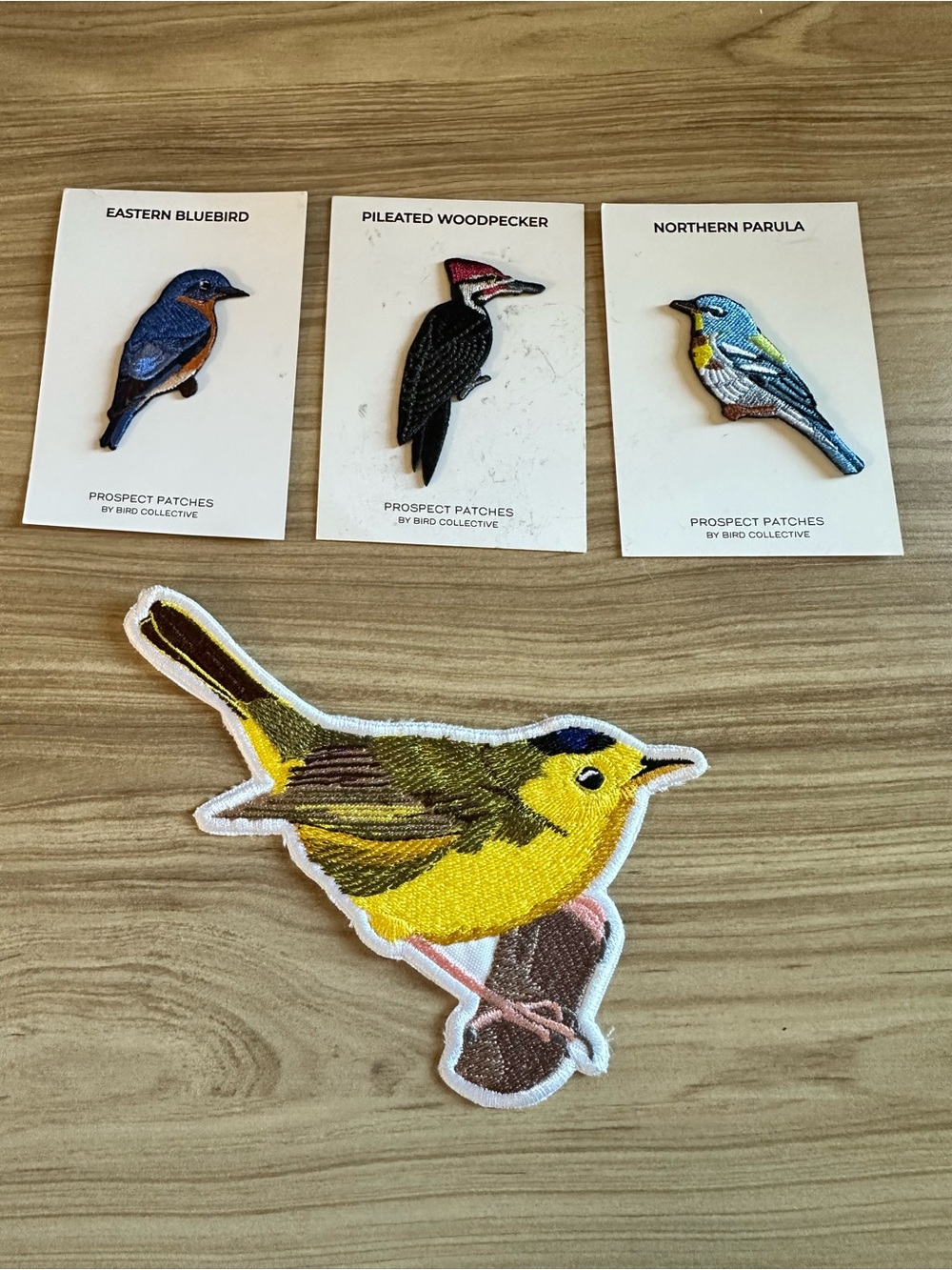 5 Prospect Patches bird collective Embroidered Bird Patches